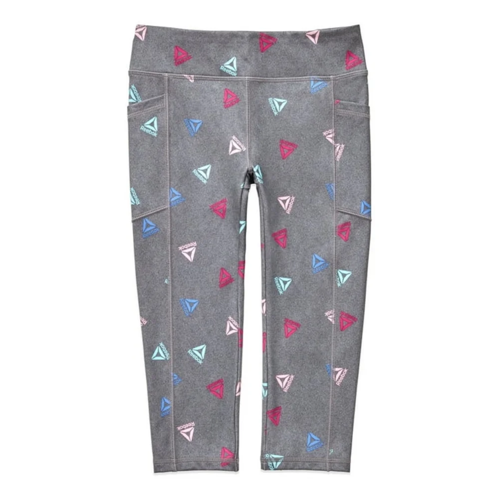 REEBOK girls printed Capri leggings NWOT